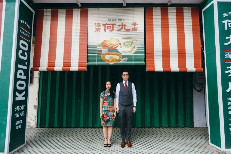 pre-wedding photoshoot in petaling street