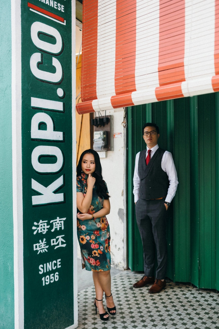 pre-wedding photoshoot in petaling street