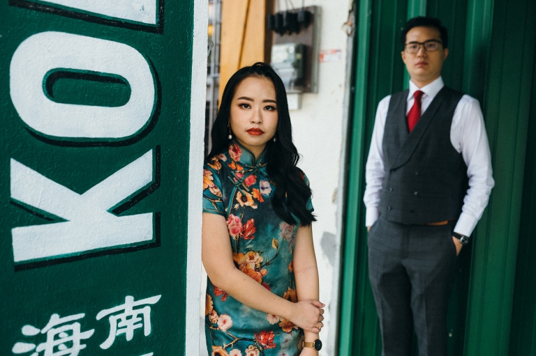 pre-wedding photoshoot in petaling street