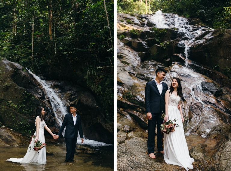 Kanching Falls wedding