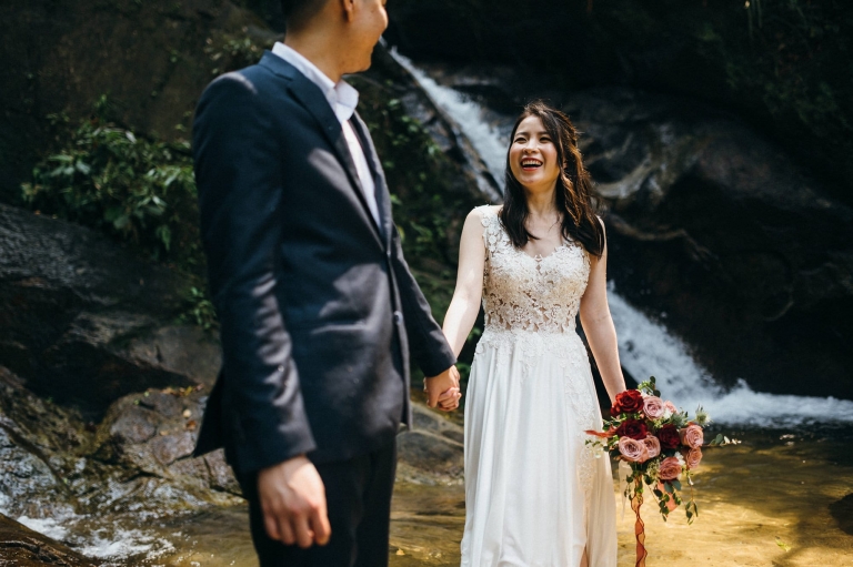 Kanching Falls wedding