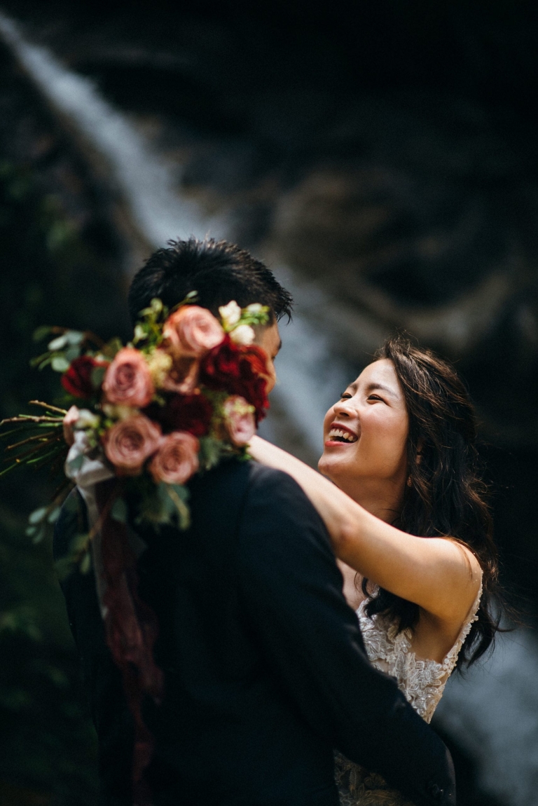Kanching Falls wedding