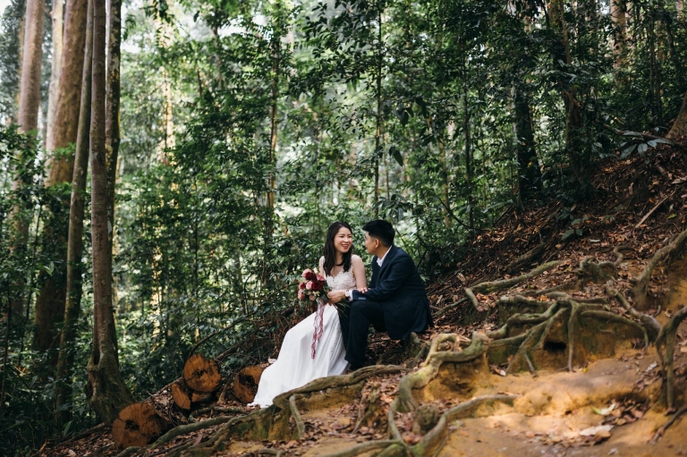 Kanching Falls wedding