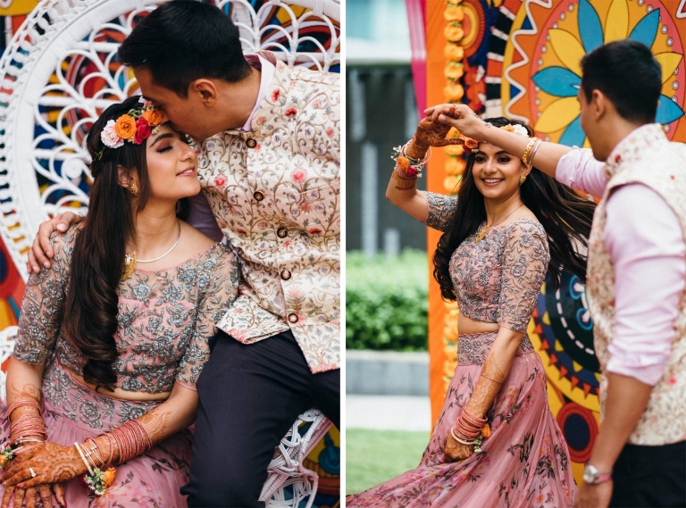 Mehndi wedding outfit