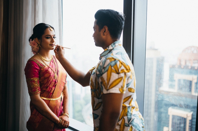 Indian bride make up