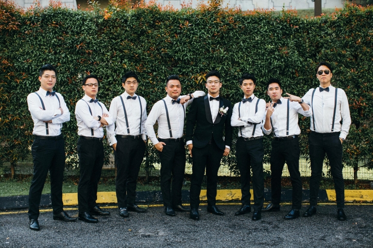 Groom and groomsmen