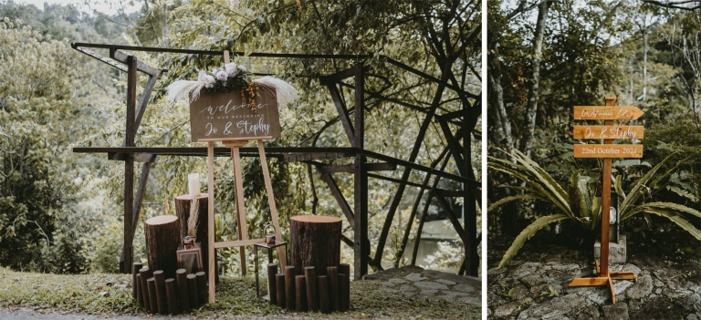 Wedding signboard styling
