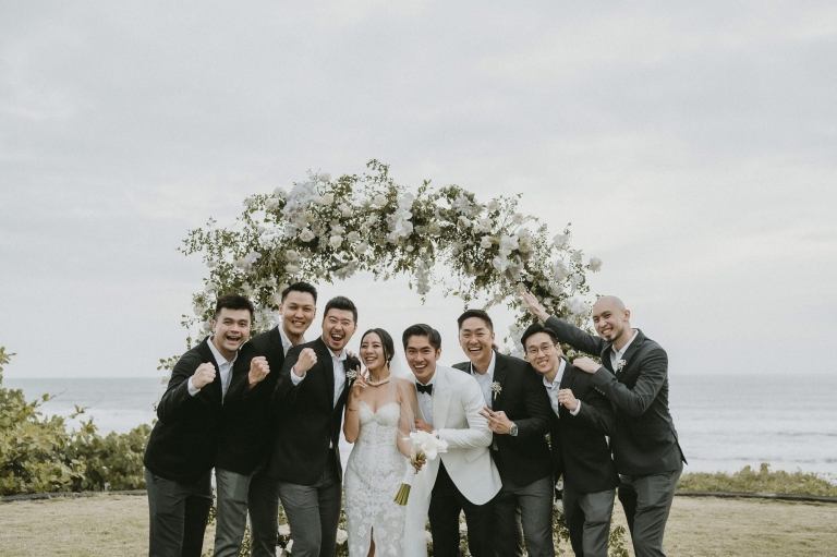 Soori Bali Wedding Ceremony Groomsmen